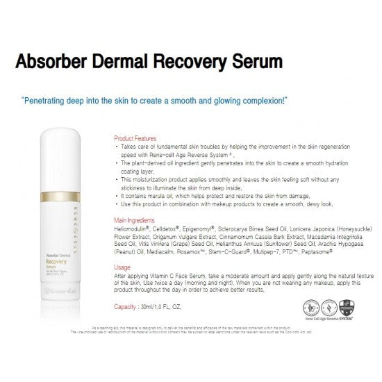 RENE CELL Absorber Dermal Recovery Serum 30ml